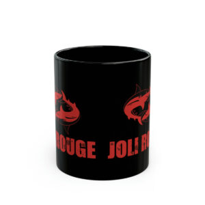 Joli Rouge Red Shark Design – Black Mug (11oz)