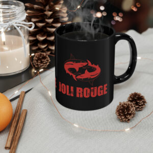 Joli Rouge Red Shark Design – Black Mug (11oz)